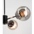 Lampa wisząca czarno-złota 3-punktowa 8044/3A ze szklanymi kloszami - Lampy Elem